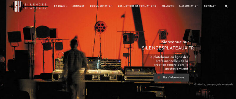 Page d’accueil du site, Motus, compagnie musicale - Photo © Vincent Laubeuf