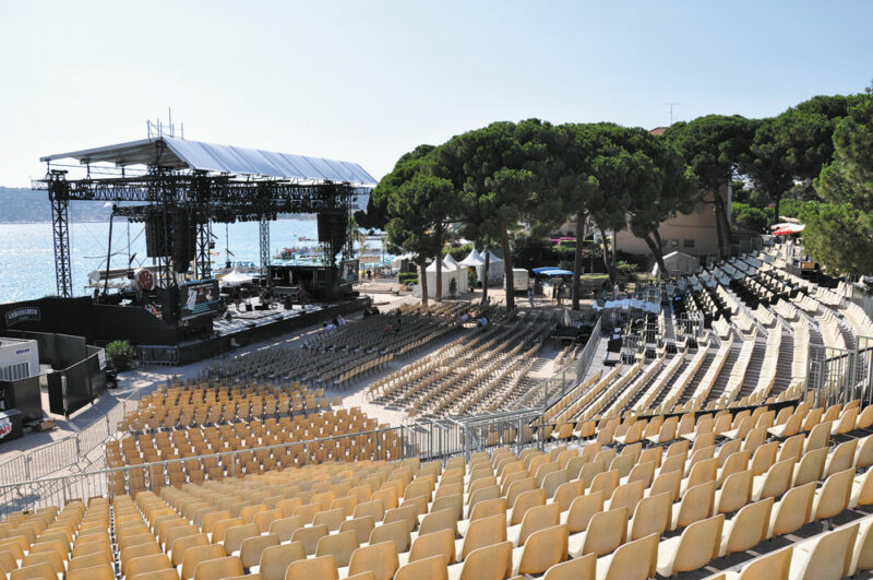 Tribunes démontables, Jazz à Juan, Pinède Gould